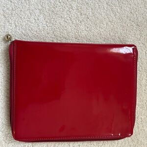 Red vinyl IPad case